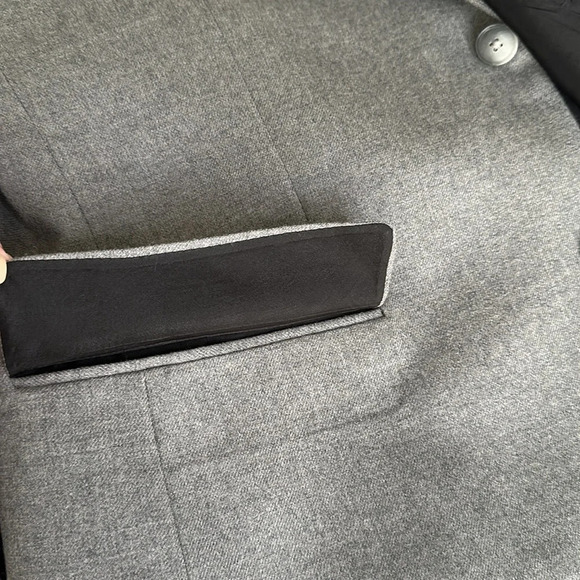 THEORY Virgin Wool Blazer Sport Coat Dilano M Delegation Gray Two Button, 42R - Picture 13 of 16
